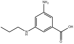 Benzoic acid, 3-amino-5-(propylamino)- (9CI) Structure
