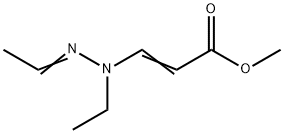 2-Propenoic acid, 3-(ethylethylidenehydrazino)-, methyl ester Structure