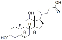 3,12-dihydroxy-5-cholenoic acid 구조식 이미지