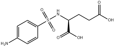 2-[(4-aminophenyl)sulfonylamino]pentanedioic acid 구조식 이미지