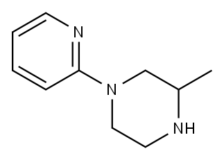 3-METHYL-1-PYRIDIN-2-YL-PIPERAZINE 구조식 이미지