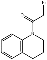 2-BROMO-1-[3,4-DIHYDRO-1(2H)-QUINOLINYL]-1-ETHANONE 구조식 이미지