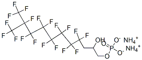 diammonium 4,4,5,5,6,6,7,7,8,8,9,9,10,11,11,11-hexadecafluoro-2-hydroxy-10-(trifluoromethyl)undecyl phosphate 구조식 이미지