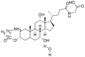 GLYCOCHOLIC ACID-(GLYCINE-13C2) MONO-HYD RATE, 99 ATOM % 13C 구조식 이미지