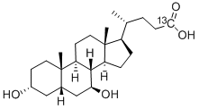 URSODEOXYCHOLIC ACID-24-13C Structure