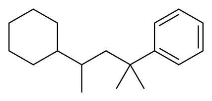 1-(3-Cyclohexyl-1,1-dimethylbutyl)benzene 구조식 이미지