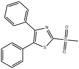 2-(메틸술포닐)-4,5-디페닐티아졸 구조식 이미지
