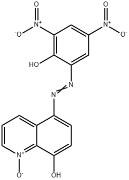 5-[(2-Hydroxy-3,5-dinitrophenyl)azo]-8-hydroxyquinoline 1-oxide 구조식 이미지