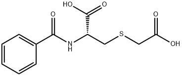 2-benzamido-3-(carboxymethylsulfanyl)propanoic acid 구조식 이미지