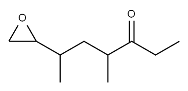 4-Methyl-6-oxiranyl-3-heptanone 구조식 이미지
