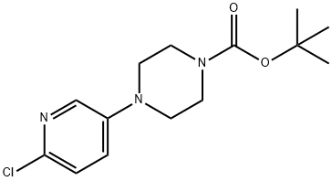 tert-부틸4-(6-클로로피리딘-3-일)피페라진-1-카르복실레이트 구조식 이미지