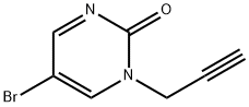 1-프로파길-5-브로모피리미딘-2-온 구조식 이미지