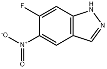 6-FLUORO-5-NITRO-1H-INDAZOLE 구조식 이미지