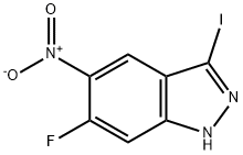 1H-Indazole,6-fluoro-3-iodo-5-nitro- Structure