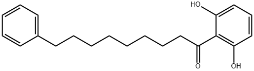 1-(2,6-Dihydroxyphenyl)-9-phenyl-1-nonanone Structure