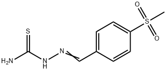 [(4-methylsulfonylphenyl)methylideneamino]thiourea 구조식 이미지