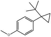 Benzene,1-[1-(1,1-dimethylethyl)cyclopropyl]-4-methoxy- Structure