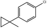Benzene, 1-chloro-4-(1-methylcyclopropyl)- 구조식 이미지
