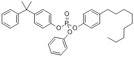 (1-메틸-1-페닐에틸)페닐노닐페닐페닐포스페이트 구조식 이미지