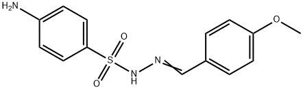 4-amino-N-[(4-methoxyphenyl)methylideneamino]benzenesulfonamide 구조식 이미지