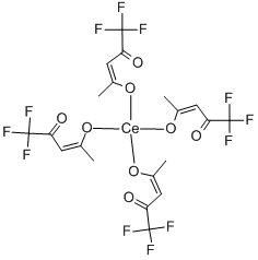 CERIUM (III) TRIFLUOROACETYLACETONATE HYDRATE 구조식 이미지