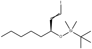 (3S)-1-요오도-3-(tert-부틸디메틸실릴옥시)-1-옥텐 구조식 이미지