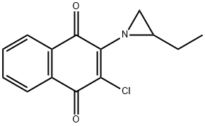 2-chloro-3-(2-ethylaziridin-1-yl)naphthalene-1,4-dione 구조식 이미지