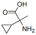 2-Cyclopropyl-2-methyl-DL-glycine Structure