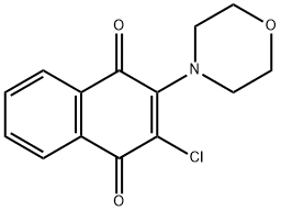 2-CHLORO-3-(4-MORPHOLINO)-1,4-NAPHTHOQUINONE Structure