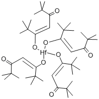 TETRAKIS(2,2,6,6-TETRAMETHYL-3,5-HEPTANEDIONATO)HAFNIUM Structure