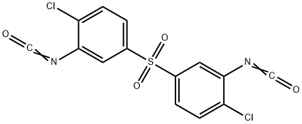 1-chloro-4-(4-chloro-3-isocyanato-phenyl)sulfonyl-2-isocyanato-benzene Structure