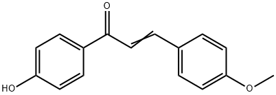4'-하이드록시-4-메톡시칼콘 구조식 이미지