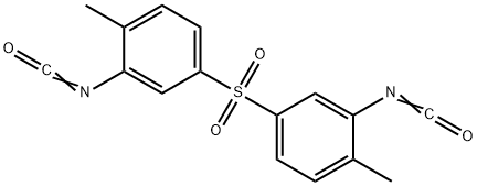 2-isocyanato-4-(3-isocyanato-4-methyl-phenyl)sulfonyl-1-methyl-benzene 구조식 이미지