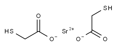 strontium bis(mercaptoacetate) Structure