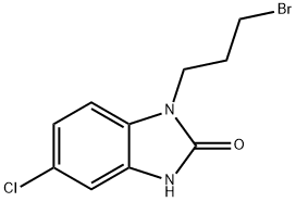 1-(3-bromopropyl)-5-chloro-1,3-dihydro-2H-benzimidazol-2-one 구조식 이미지
