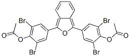 4-(3-(4-(Acetyloxy)-3,5-dibromophenyl)-2-benzofuran-1-yl)-2,6-dibromop henyl acetate 구조식 이미지