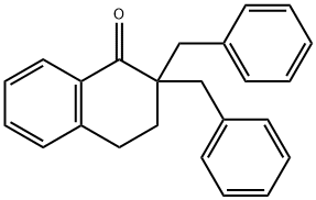2,2-디벤질테트랄린-1-온 구조식 이미지