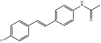 4'-[(E)-p-Fluorostyryl]acetanilide Structure