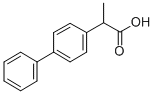 alpha-Methyl-4-biphenylacetic acid Structure