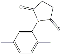 2-Pyrrolidinone,  1-(2,5-dimethylphenyl)-5-thioxo-,  (1S)-  (9CI) 구조식 이미지