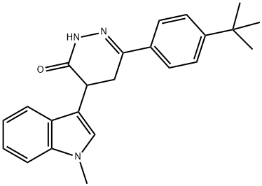 6-[4-(tert-butyl)phenyl]-4-(1-methyl-1H-indol-3-yl)-4,5-dihydro-3(2H)-pyridazinone 구조식 이미지