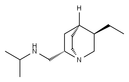 1-Azabicyclo[2.2.2]octane-2-methanamine,5-ethyl-N-(1-methylethyl)-,(1S,2S,4S,5R)-(9CI) 구조식 이미지