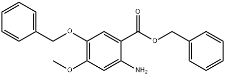 2-AMino-5-benzyloxy-4-Methoxy-benzoic acid benzyl ester hydrochloride Structure