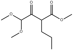 메틸2-(2,2-디메톡시아세틸)펜타노에이트 구조식 이미지