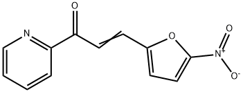 3-(5-Nitro-2-furyl)-1-(2-pyridyl)-2-propen-1-one 구조식 이미지