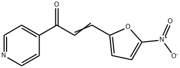 3-(5-Nitro-2-furyl)-1-(4-pyridyl)-2-propen-1-one 구조식 이미지