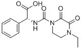 (2R)-2-[(4-Ethyl-2,3-dioxopiperazinyl)carbonylamino]-2-phenylacetic acid 구조식 이미지