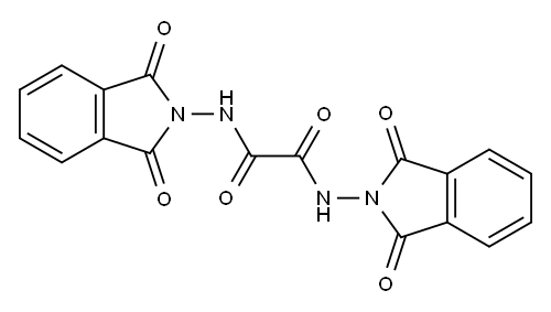 N,N'-Bis[(1,3-dihydro-1,3-dioxo-2H-isoindol)-2-yl]ethanediamide 구조식 이미지