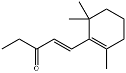 (E)-1-(2,6,6-trimethyl-1-cyclohexen-1-yl)pent-1-en-3-one 구조식 이미지