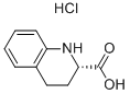 L-1,2,3,4-TETRAHYDRO-QUINOLINE-2-CARBOXYLIC ACID HYDROCHLORIDE
 Structure